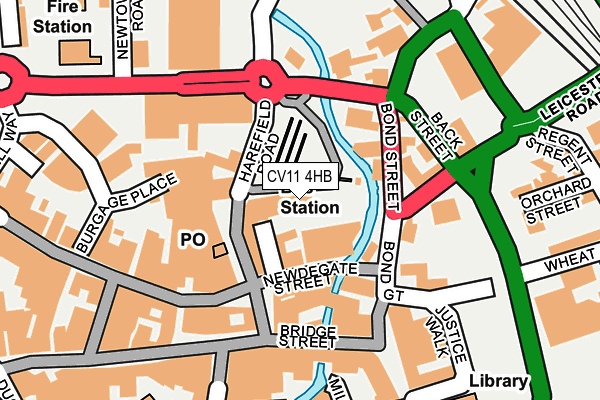 CV11 4HB map - OS OpenMap – Local (Ordnance Survey)