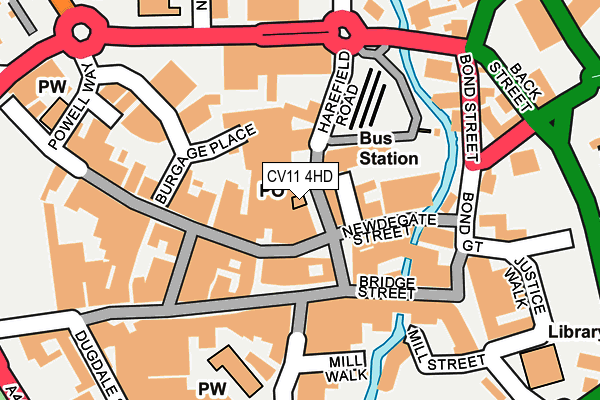 CV11 4HD map - OS OpenMap – Local (Ordnance Survey)