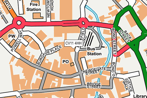 CV11 4HH map - OS OpenMap – Local (Ordnance Survey)