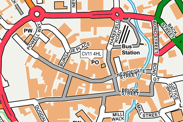 CV11 4HL map - OS OpenMap – Local (Ordnance Survey)