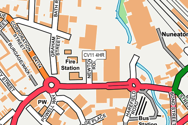 CV11 4HR map - OS OpenMap – Local (Ordnance Survey)