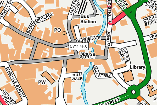 CV11 4HX map - OS OpenMap – Local (Ordnance Survey)