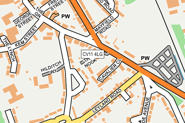 CV11 4LG map - OS OpenMap – Local (Ordnance Survey)