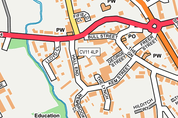 CV11 4LP map - OS OpenMap – Local (Ordnance Survey)