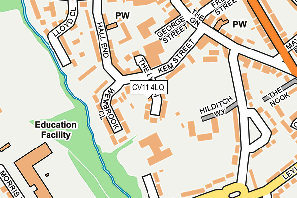 CV11 4LQ map - OS OpenMap – Local (Ordnance Survey)