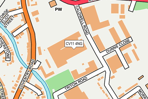 CV11 4NG map - OS OpenMap – Local (Ordnance Survey)