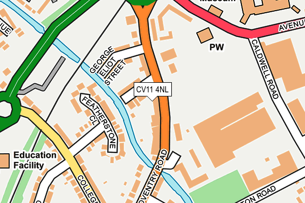 CV11 4NL map - OS OpenMap – Local (Ordnance Survey)