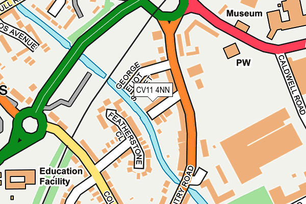 CV11 4NN map - OS OpenMap – Local (Ordnance Survey)