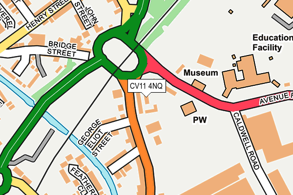 CV11 4NQ map - OS OpenMap – Local (Ordnance Survey)