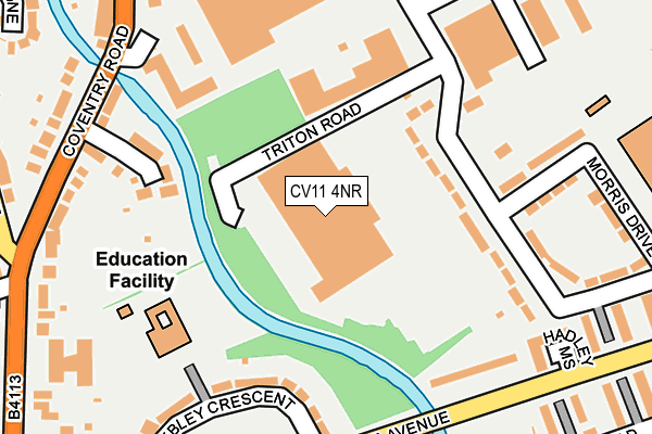 CV11 4NR map - OS OpenMap – Local (Ordnance Survey)