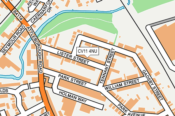 CV11 4NU map - OS OpenMap – Local (Ordnance Survey)