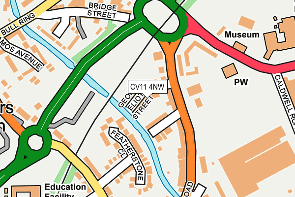 CV11 4NW map - OS OpenMap – Local (Ordnance Survey)