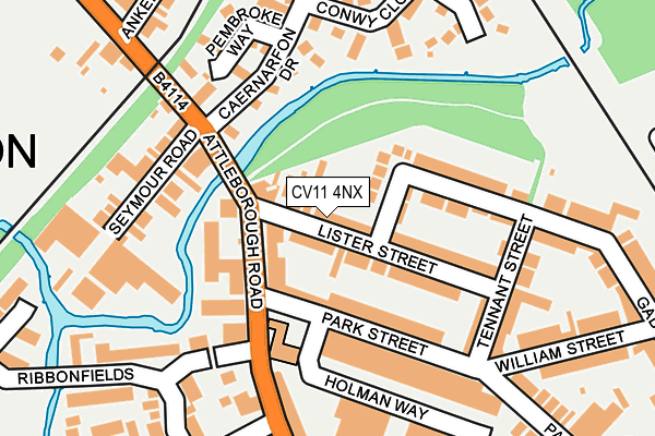 CV11 4NX map - OS OpenMap – Local (Ordnance Survey)