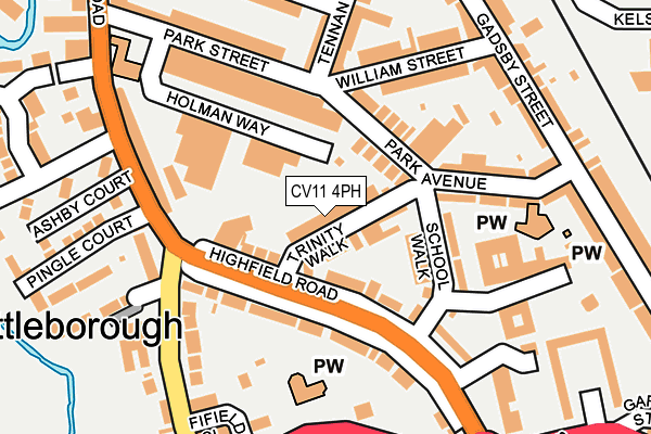 CV11 4PH map - OS OpenMap – Local (Ordnance Survey)