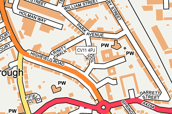 CV11 4PJ map - OS OpenMap – Local (Ordnance Survey)