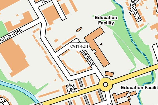 CV11 4QH map - OS OpenMap – Local (Ordnance Survey)