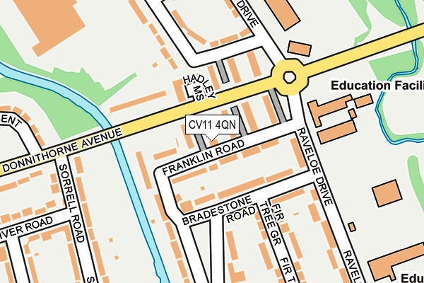 CV11 4QN map - OS OpenMap – Local (Ordnance Survey)