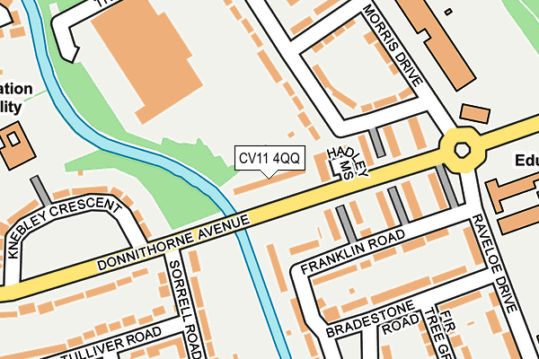 CV11 4QQ map - OS OpenMap – Local (Ordnance Survey)