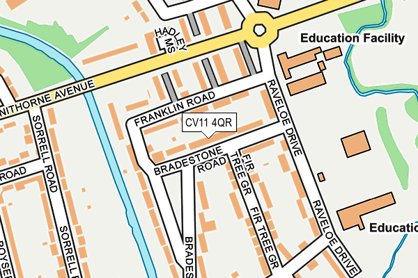 CV11 4QR map - OS OpenMap – Local (Ordnance Survey)