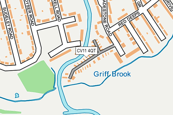 CV11 4QT map - OS OpenMap – Local (Ordnance Survey)