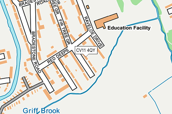 CV11 4QY map - OS OpenMap – Local (Ordnance Survey)