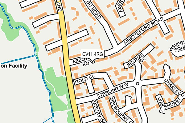 CV11 4RG map - OS OpenMap – Local (Ordnance Survey)