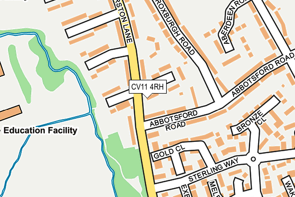 CV11 4RH map - OS OpenMap – Local (Ordnance Survey)