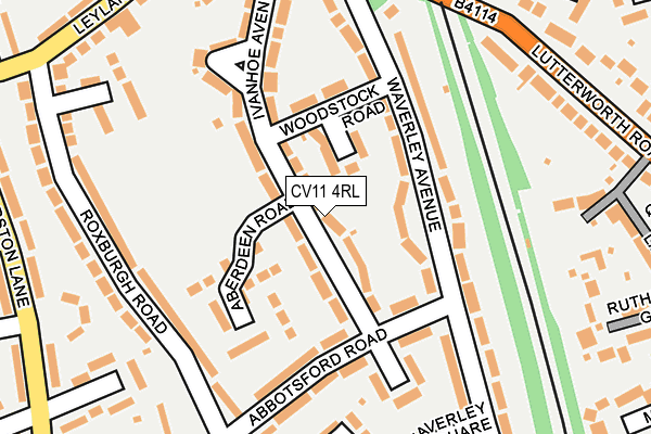 CV11 4RL map - OS OpenMap – Local (Ordnance Survey)