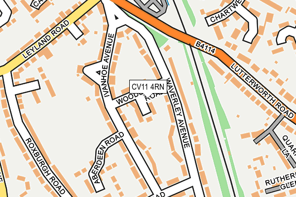 CV11 4RN map - OS OpenMap – Local (Ordnance Survey)