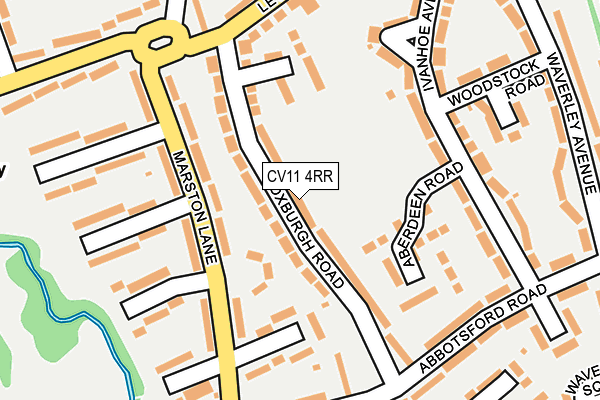 CV11 4RR map - OS OpenMap – Local (Ordnance Survey)