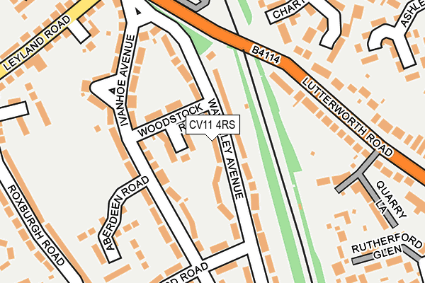 CV11 4RS map - OS OpenMap – Local (Ordnance Survey)