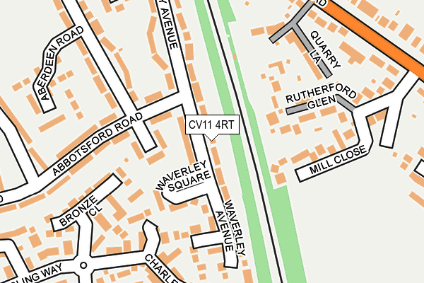 CV11 4RT map - OS OpenMap – Local (Ordnance Survey)