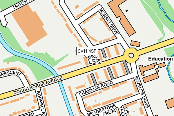 CV11 4SF map - OS OpenMap – Local (Ordnance Survey)