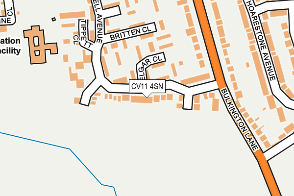 CV11 4SN map - OS OpenMap – Local (Ordnance Survey)