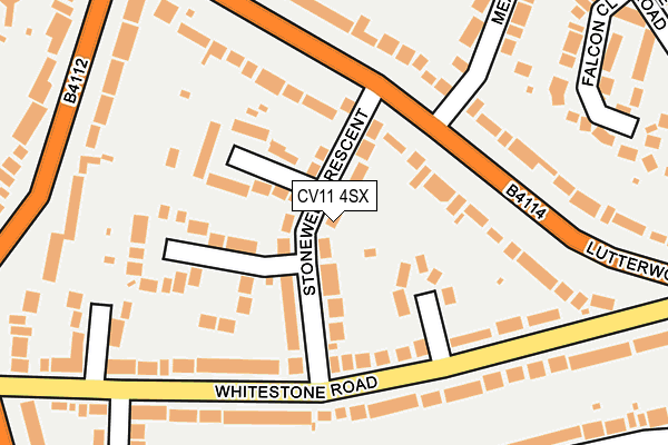 CV11 4SX map - OS OpenMap – Local (Ordnance Survey)