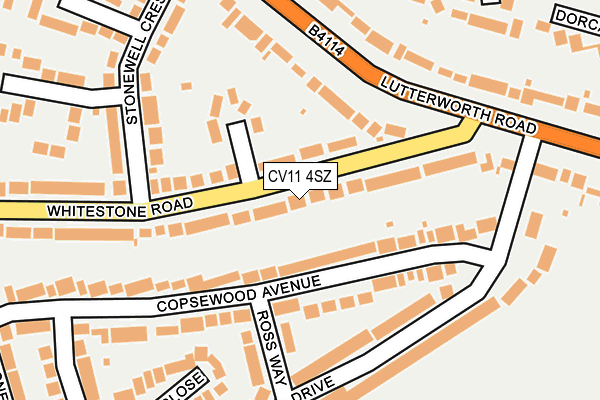 CV11 4SZ map - OS OpenMap – Local (Ordnance Survey)