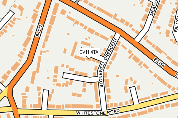 CV11 4TA map - OS OpenMap – Local (Ordnance Survey)