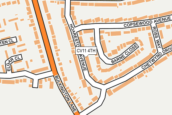 CV11 4TH map - OS OpenMap – Local (Ordnance Survey)