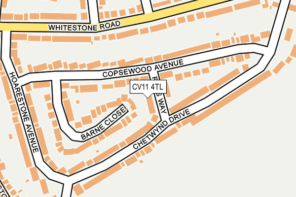 CV11 4TL map - OS OpenMap – Local (Ordnance Survey)