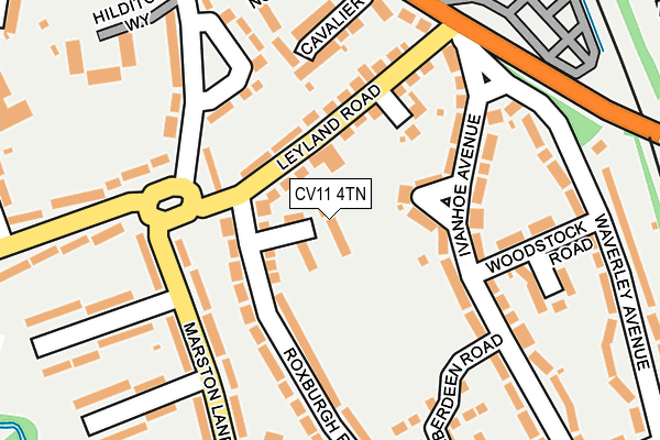 CV11 4TN map - OS OpenMap – Local (Ordnance Survey)