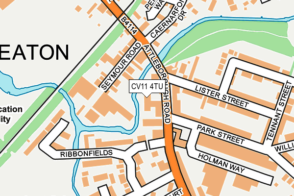 CV11 4TU map - OS OpenMap – Local (Ordnance Survey)