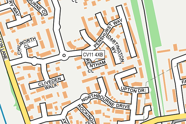 CV11 4XB map - OS OpenMap – Local (Ordnance Survey)