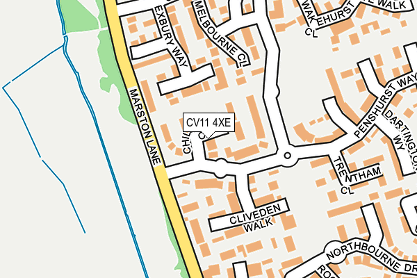 CV11 4XE map - OS OpenMap – Local (Ordnance Survey)