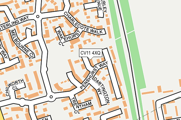 CV11 4XQ map - OS OpenMap – Local (Ordnance Survey)