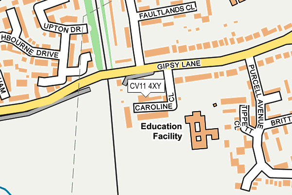 CV11 4XY map - OS OpenMap – Local (Ordnance Survey)