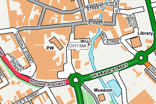 CV11 5AA map - OS OpenMap – Local (Ordnance Survey)