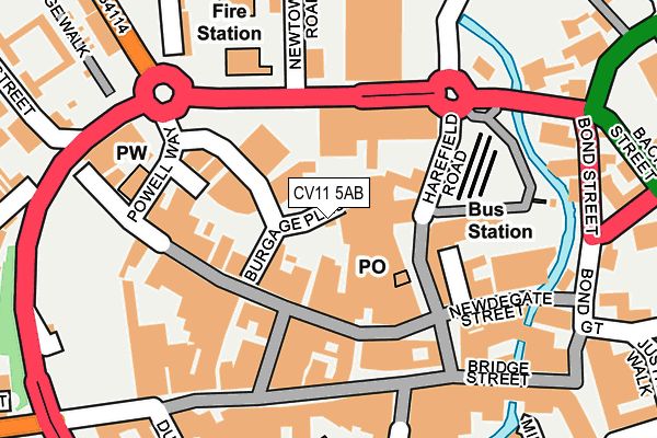 CV11 5AB map - OS OpenMap – Local (Ordnance Survey)