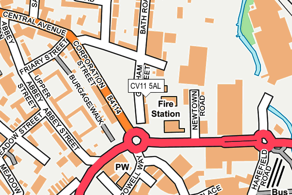CV11 5AL map - OS OpenMap – Local (Ordnance Survey)