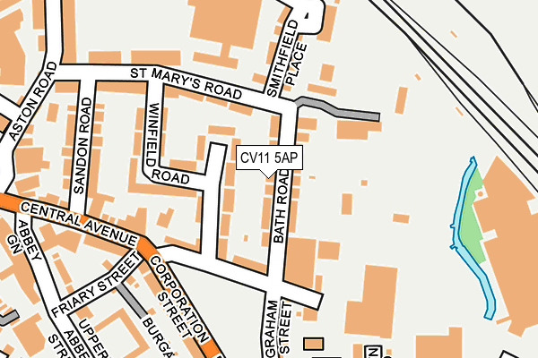 CV11 5AP map - OS OpenMap – Local (Ordnance Survey)