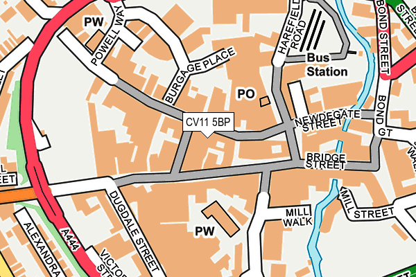 CV11 5BP map - OS OpenMap – Local (Ordnance Survey)